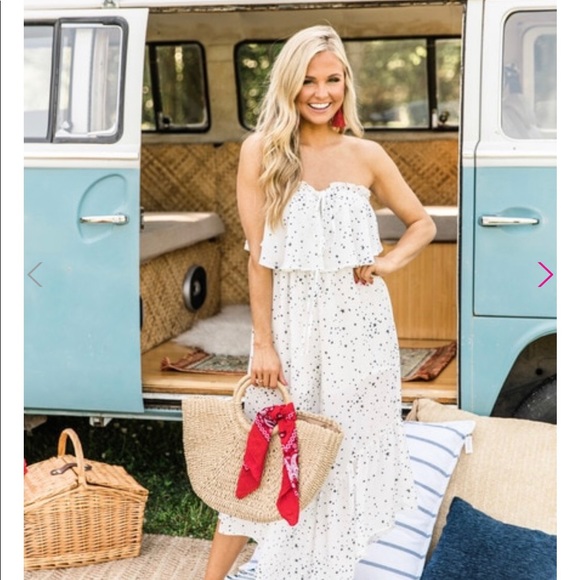 Desert Moonlight White Star Printed Jumpsuit! - Picture 4 of 5